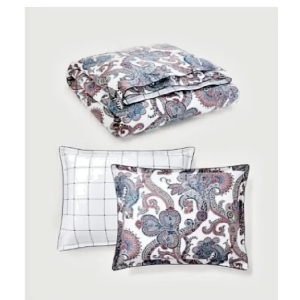 NWT - Ralph Lauren Carter Paisley 3piece KING Duvet Cover Set with Shams